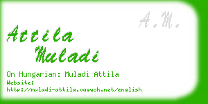 attila muladi business card